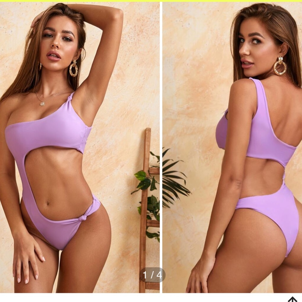 Purple swimsuit